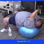 500lb man lifting weights on the Duraball Pro 75"