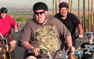 Outdoor Biking Adventure for three Obese Men.