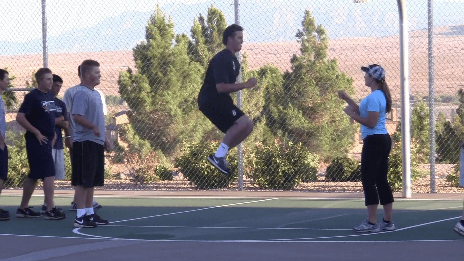 Outdoor Fitness Boot Camp Workouts - Rope Jumping