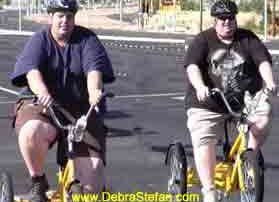 Obese Men Cycling for Weight Loss