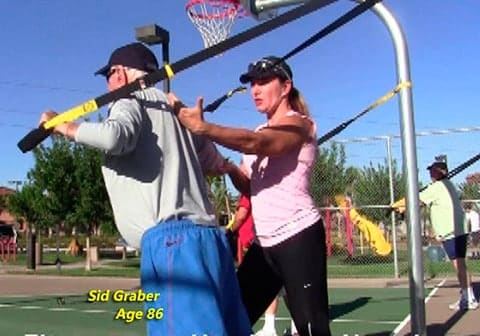 TRX Outdoor Exercise provides both safety and challenge
