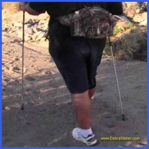 Trekking Poles- 500Lb man finds walking stability with trekking pole.