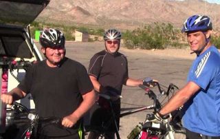 Biking Retreat Fitness Camp --Men Biking at Debra Stefan Fitness Camp