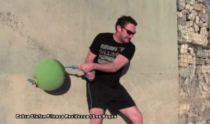 Man performing Extreme Converta-Ball Action