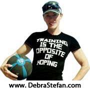 Who is the trainer with the most experience? Debra Stefan has five decades.