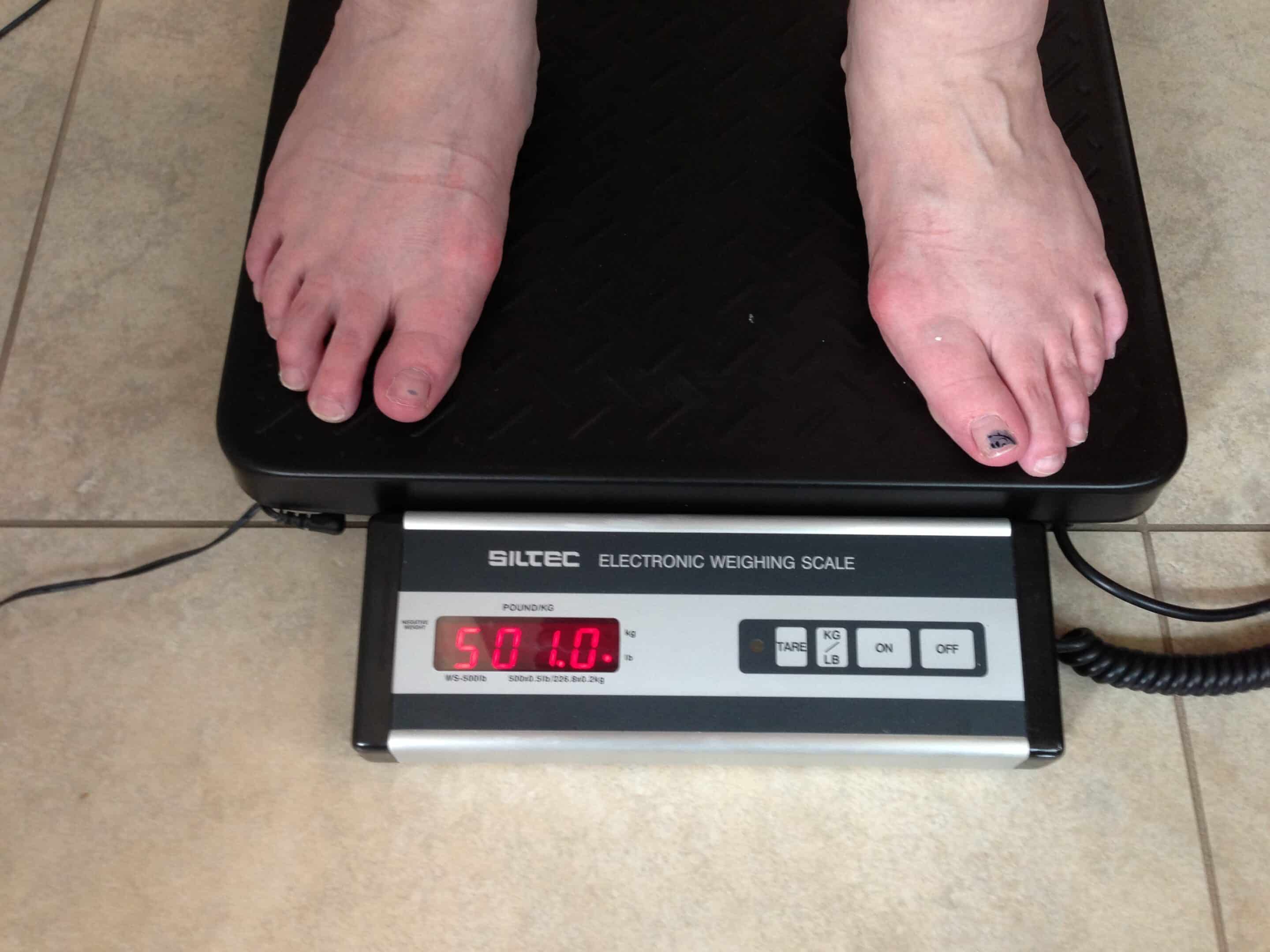 Extremely Obese Woman 500 pounds on scale at Weight Loss Yoga Retreat